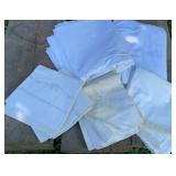 2 double flat sheets & pretty vintage pillowcases