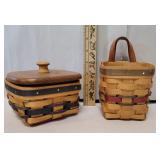 2 small Bradford baskets - 1 W/liner