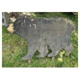 Black bear silhouette