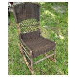 Wicker rocker