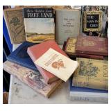 2 Boxes books -man in grey, Dr nye, etc