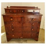 3 over 4 mahogany dresser 44"19"43"