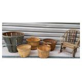 Apple baskets & Adirondack doll rocker