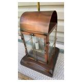 Tall table lamp w/ lantern base