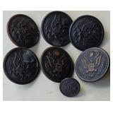 7 military buttons