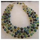 Gorgeous Vendome glass necklace