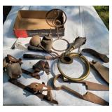 Oil cans, ice skates, etc