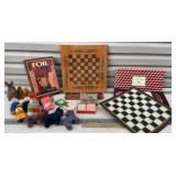 Box of games & critters