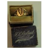 Antique monogrammed ring in Troy PA box