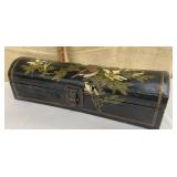 Pretty painted box w/ birds & flowers