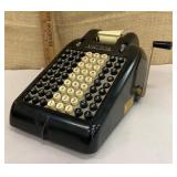 Victor hand-cranked adding machine