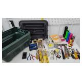 Tape measures, screw drivers, flash lights, etc