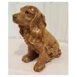 Heavy chalkware dog bank