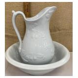 Ironstone washbowl & pitcher - J. & C. Meakin