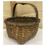 Antique split basket - great patina