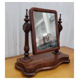 Mahogany shaving mirror 24"12"24"
