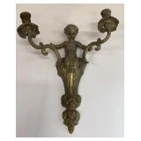 Ornate cast heavy candleholder