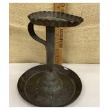 Old tin candleholder