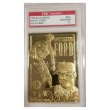 23k Yankees, Whitney Ford graded card, 1996