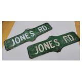 2 Jones Rd signs 24"9"