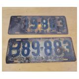 Pair 1916 ny license plates