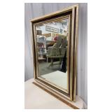 Heavy mirror w/ beveled glass approx 29"x36"