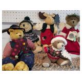 Box country bears incl Boyds tree topper
