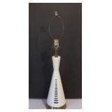 Mid Century Modern White Ceramic Lamp