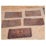 Vintage NY and PA plates