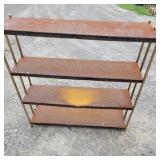 Retro tin shelf 36x9x38