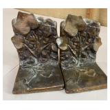 Pair of leafy bookends