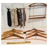 Advertising wooden clothes hangers, ties,
