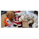 Box clean stuffed animals - white tiger,