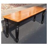 Modern Wooden 48" Long 14" Wide 18" Tall Bench /
