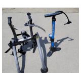 Bike pump, rack