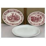 3 platters - 2 historical America & 1 T. & R.