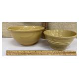 2 yellowware bowls