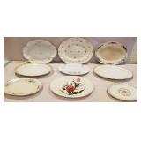 Large platters -  Limoges, Germany, England,