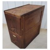 2 drawer oak file 27"15"28"