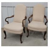 Queen Anne arm chairs