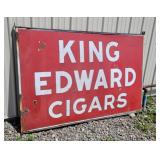 King Edwards cigars porcelain sign 70"47"