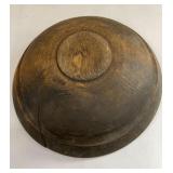 Early turned wooden bowl - cracked