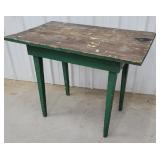 Green farm table