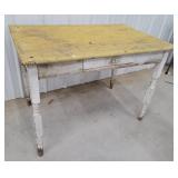 1 drawer farm table 41"26"29"