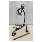 Wrought iron candleholder
