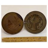 2 antique butter prints/presses