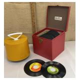 Record carrier full of Beatles 45