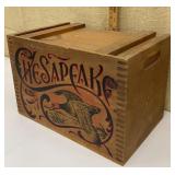 Chesapeake dovetailed box approx 10"x15"x9"