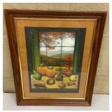 C.E. Gelb framed print - autumnal landscape w/