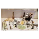 Huge lot of houseware utensils, clean